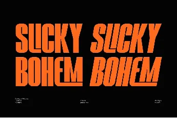 Slicky Bohem font