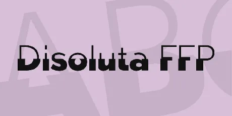 Disoluta FFP font