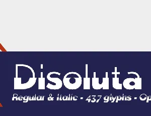 Disoluta FFP font