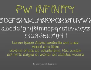 PWInfinity font