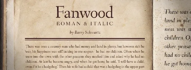 Fanwood font