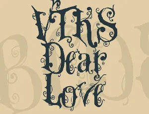 VTKS Dear Love font