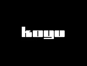 Koyu font