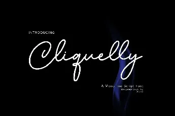 Cliquelly font