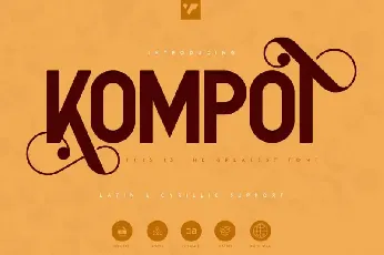 Kompot Sans Serif font