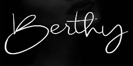 Berthy font