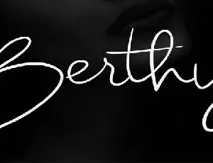 Berthy font