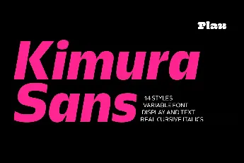 Kimura Sans font