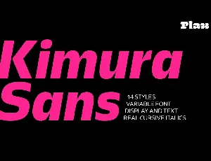 Kimura Sans font