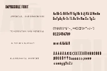 Impossible font