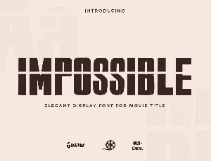 Impossible font