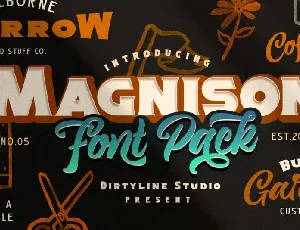 Magnison Script font