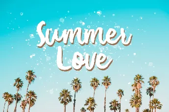 Summer Love Brush Free font