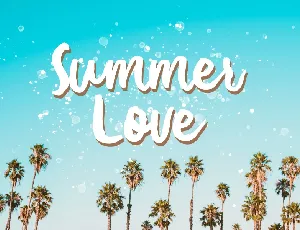 Summer Love Brush Free font