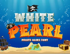 White Pearl font