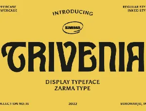 Trivenia Typeface font