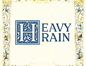 Heavy Rain font