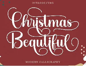 Christmas Beautiful - Personal font