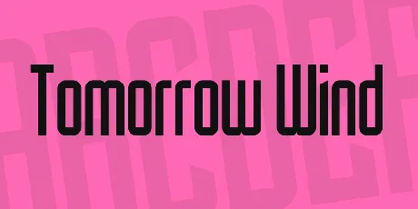 Tomorrow Wind font