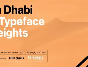 Abu Dhabi Pro font