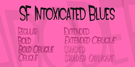 SF Intoxicated Blues font