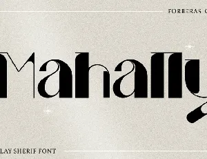 Mahally font
