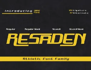 Resaden font