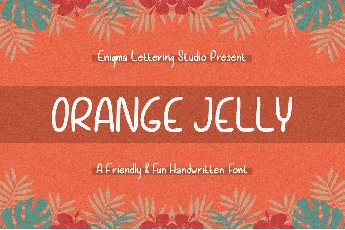 Orange Jelly font