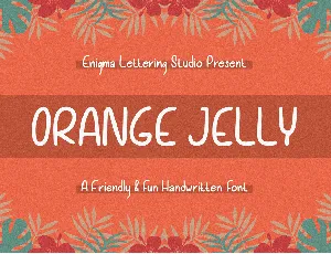 Orange Jelly font