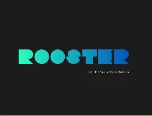 Rooster font