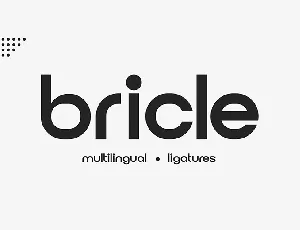 Bricle-Font font