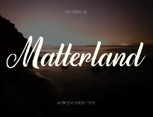 Matterland font