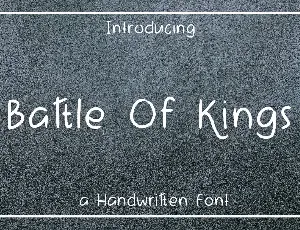 Battle Of Kings font