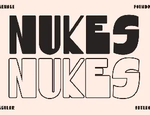 TF Nukes DEMO font