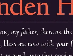 Linden Hill font