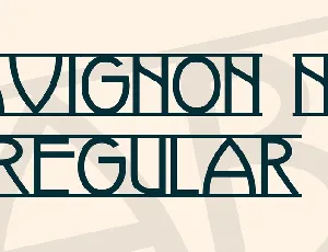 Avignon NF font