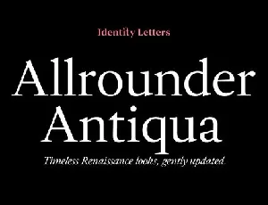 Allrounder Antiqua Family font