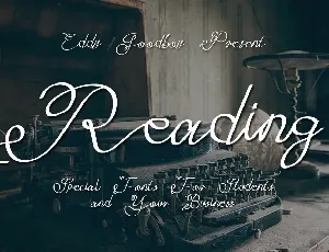 Reading font