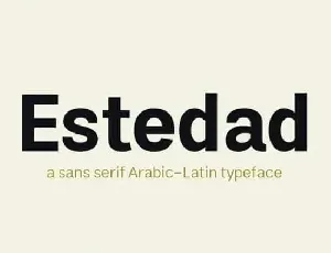 Estedad – Sans Serif family font