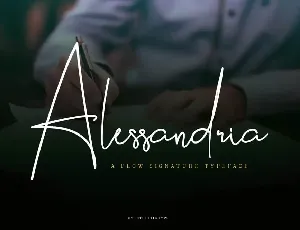 Alessandria Signature font