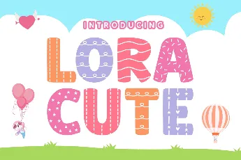 Lora Cute font