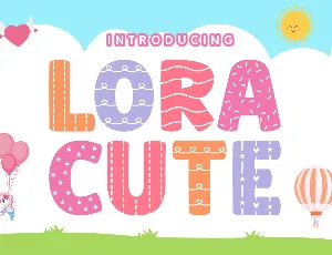 Lora Cute font