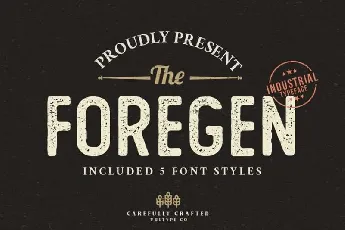 The Foregen Vintage font