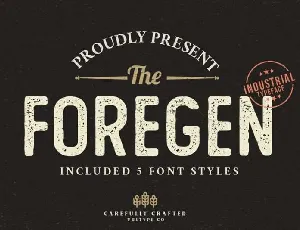 The Foregen Vintage font