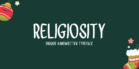 Religiosity font