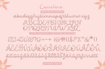 Caneline font