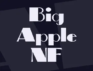 Big Apple NF font