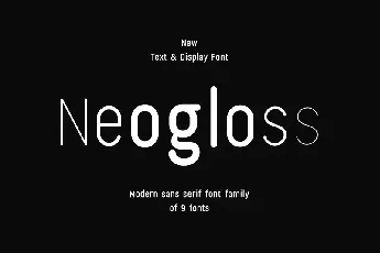 Neogloss Family font