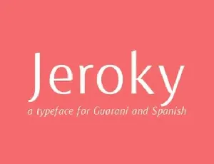 Jeroky Sans Serif font