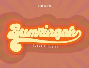 Sumringah Script font